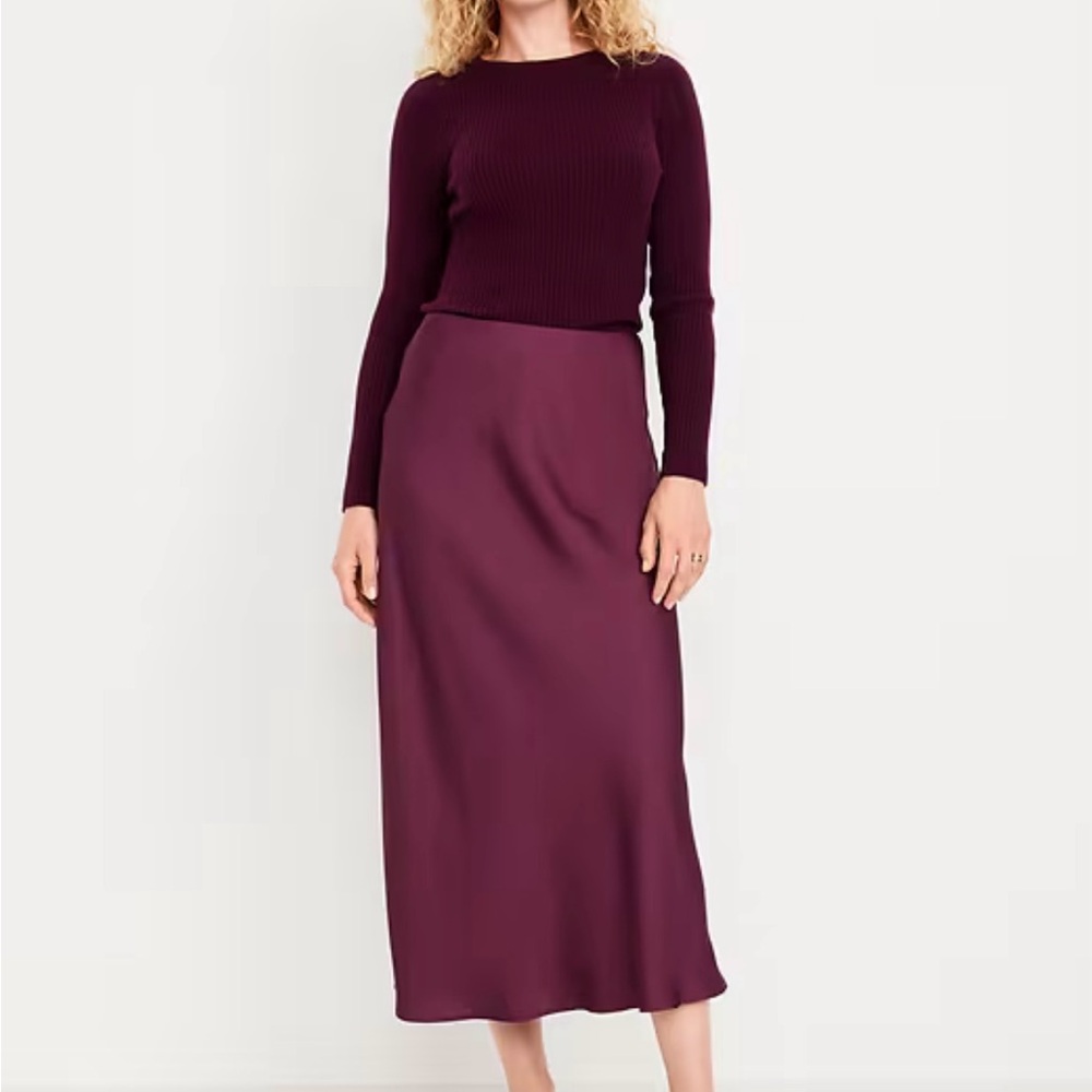 Elegant Satin Skirt